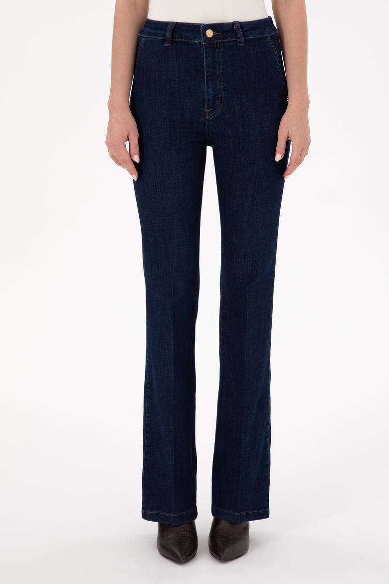 Kadın Koyu Mavi Jean Pantolon - 50293260002