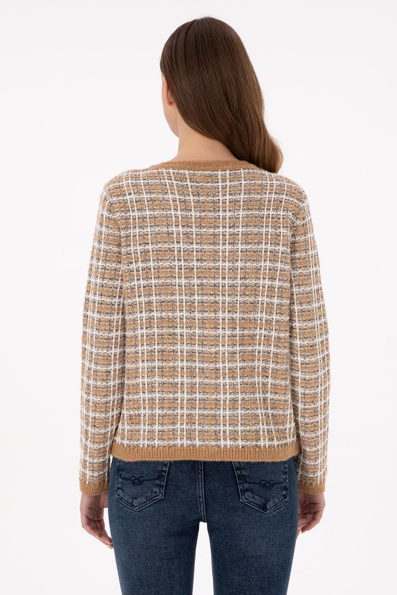 Kadın Camel Triko Hırka - 50294222013