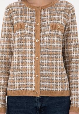 Kadın Camel Triko Hırka - 50294222013