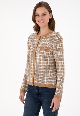 Kadın Camel Triko Hırka - 50294222013