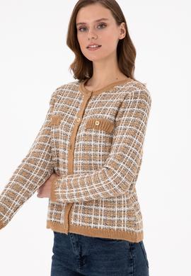 Kadın Camel Triko Hırka - 50294222013