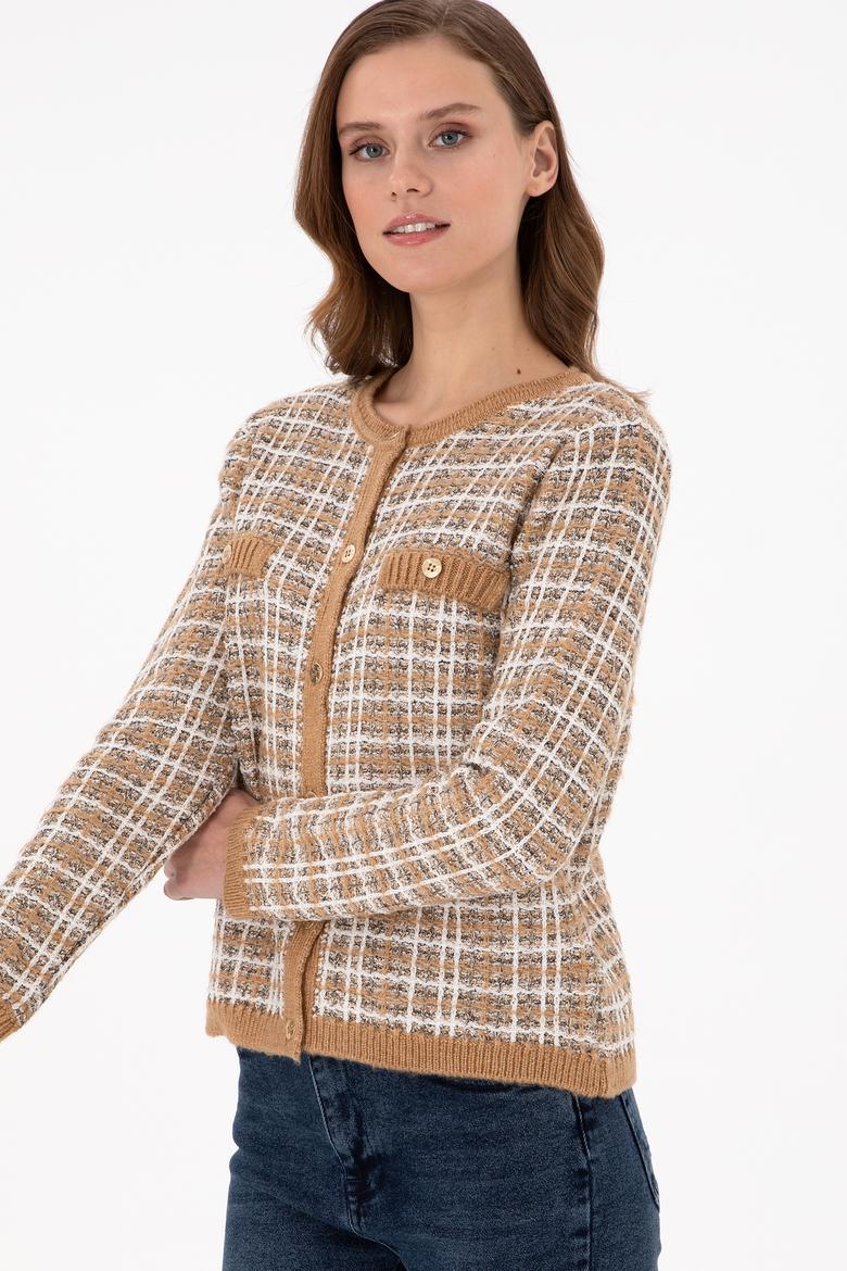 Kadın Camel Triko Hırka - 50294222013