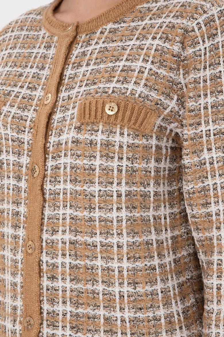 Kadın Camel Triko Hırka - 50294222013