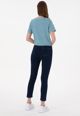 Kadın Koyu Mavi Jean Pantolon - 50291049011