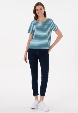 Kadın Koyu Mavi Jean Pantolon - 50291049011