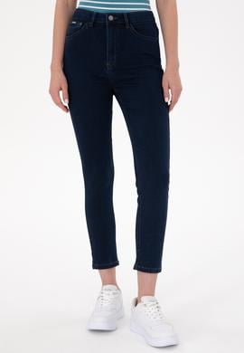 Kadın Koyu Mavi Jean Pantolon - 50291049011