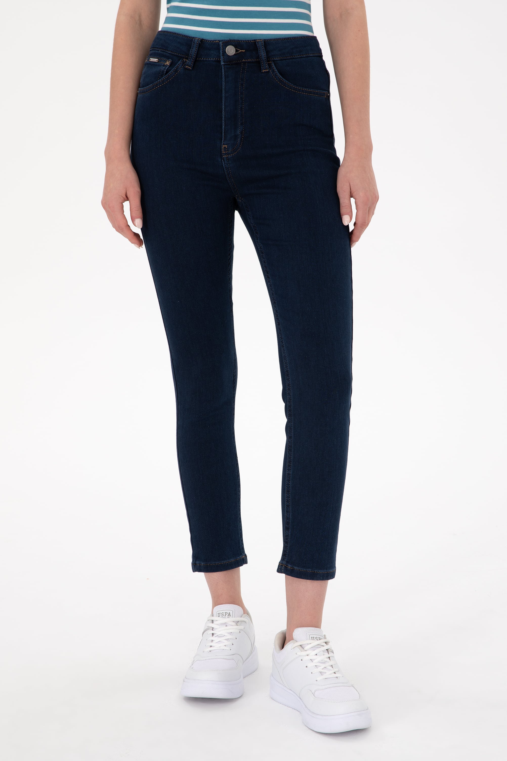 Kadın Koyu Mavi Jean Pantolon - Image 2