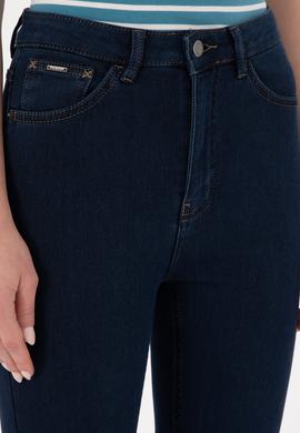 Kadın Koyu Mavi Jean Pantolon - 50291049011