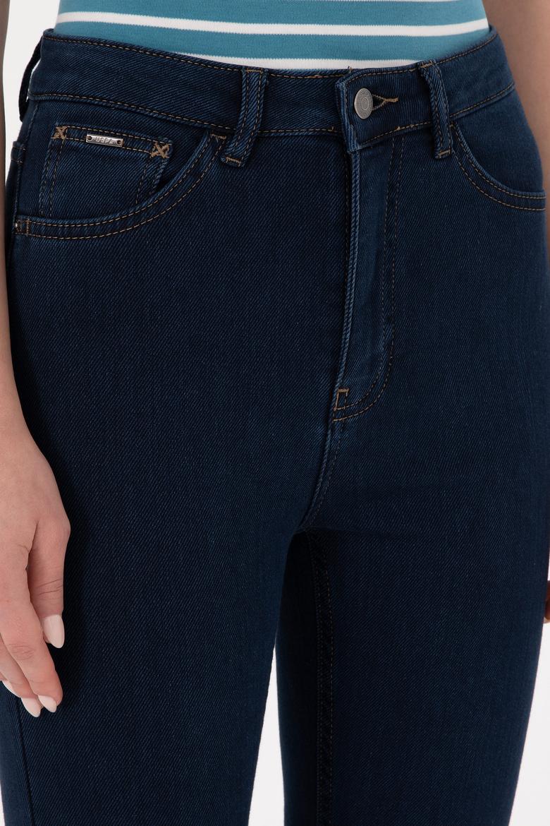 Kadın Koyu Mavi Jean Pantolon - 50291049011