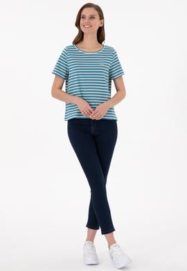 Kadın Koyu Mavi Jean Pantolon - 50291049011