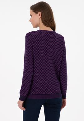 Kadın Lacivert Bisiklet Yaka Kazak - 50293033004