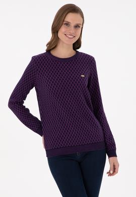 Kadın Lacivert Bisiklet Yaka Kazak - 50293033004