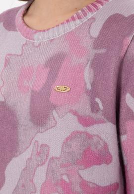 Kadın Kum Melanj Bisiklet Yaka Basic Kazak - 50293091010