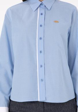 Kadın Açık Mavi Uzun Kollu Gömlek - 50289993029