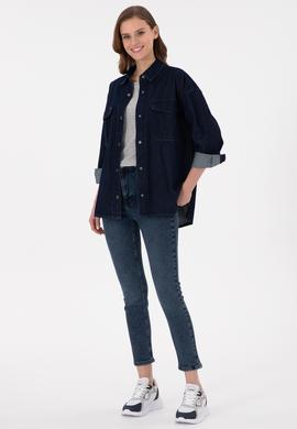 Kadın Koyu Mavi Jean Pantolon - 50291037003