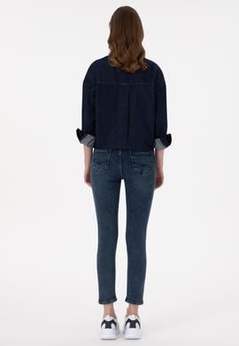 Kadın Koyu Mavi Jean Pantolon - 50291037003
