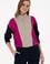 Kadın Fuşya Dik Yaka Fermuarlı Sweatshirt
