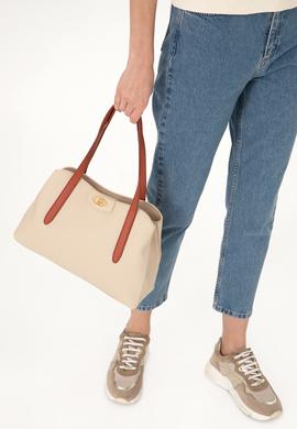 Kadın Krem Kol Çantası - 50300346001