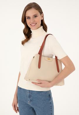 Kadın Krem Kol Çantası - 50300346001