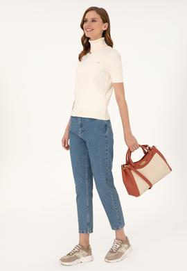 Kadın Krem Kol Çantası - 50300348001