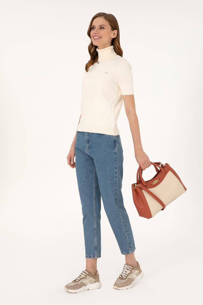 Kadın Krem Kol Çantası