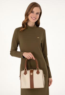 Kadın Krem Kanvas Kol Çantası - 50300317001