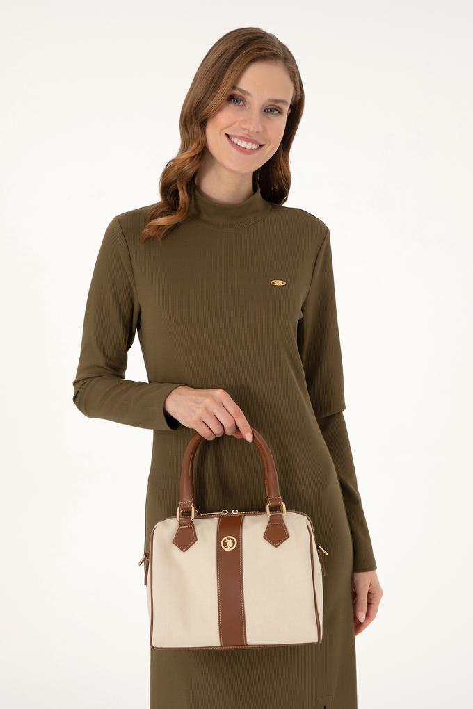 Kadın Krem Kanvas Kol Çantası