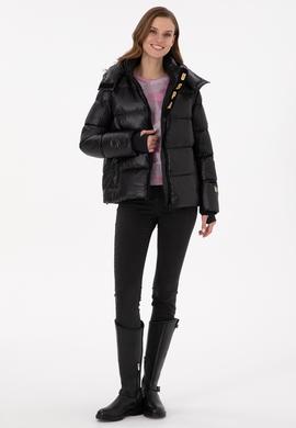 Kadın Siyah Mont - 50289612008