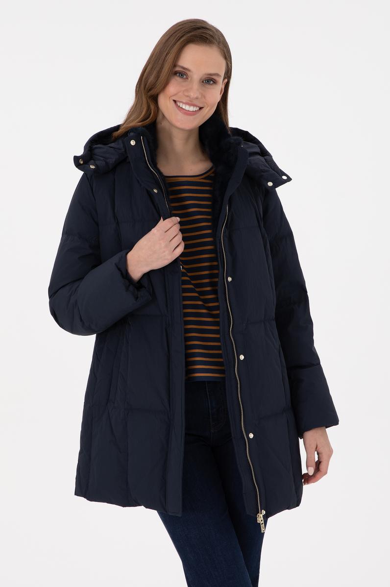 Kadın Lacivert Kaban