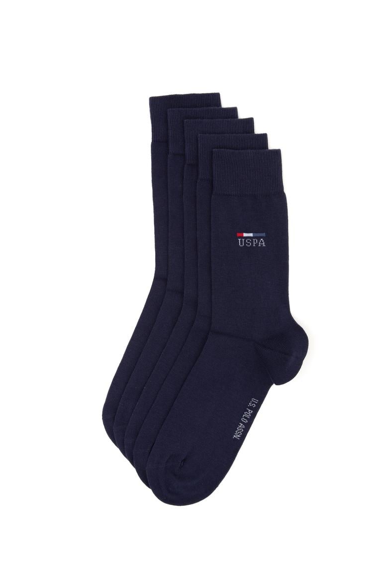 Erkek Lacivert 5'li Soket Çorap