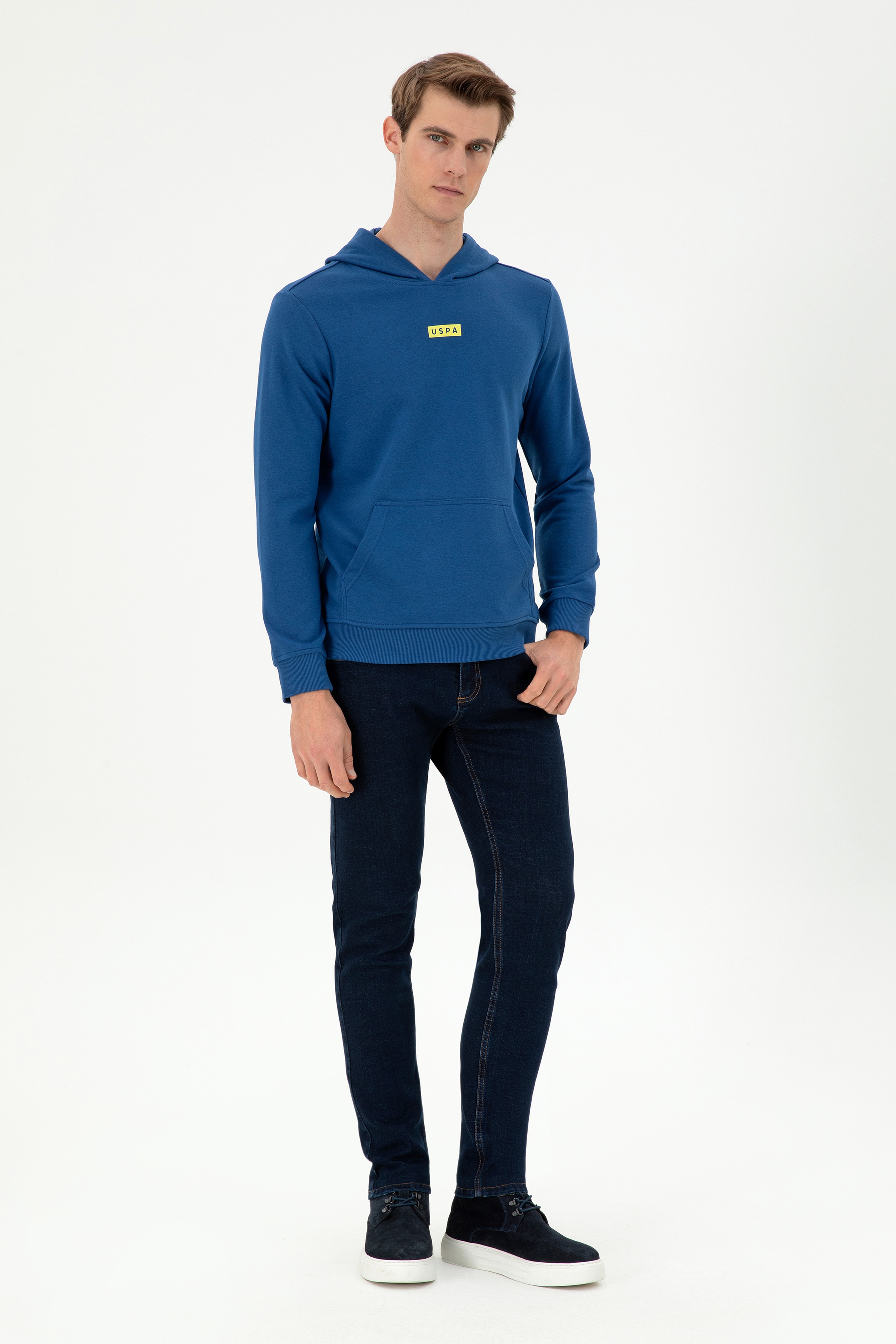 Erkek İndigo Sweatshirt