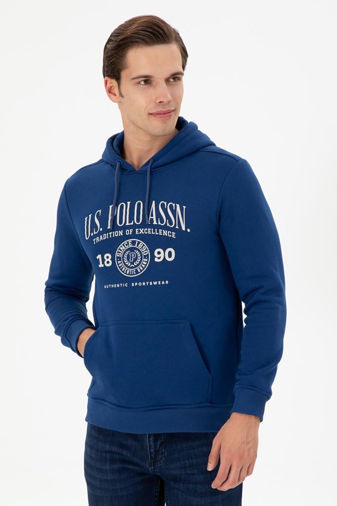 Erkek İndigo Sweatshirt