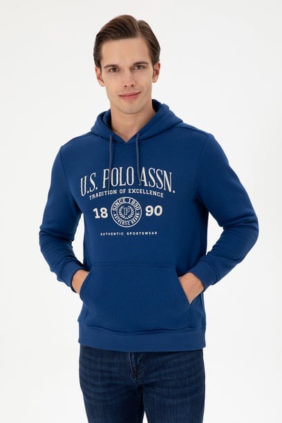 Erkek İndigo Sweatshirt