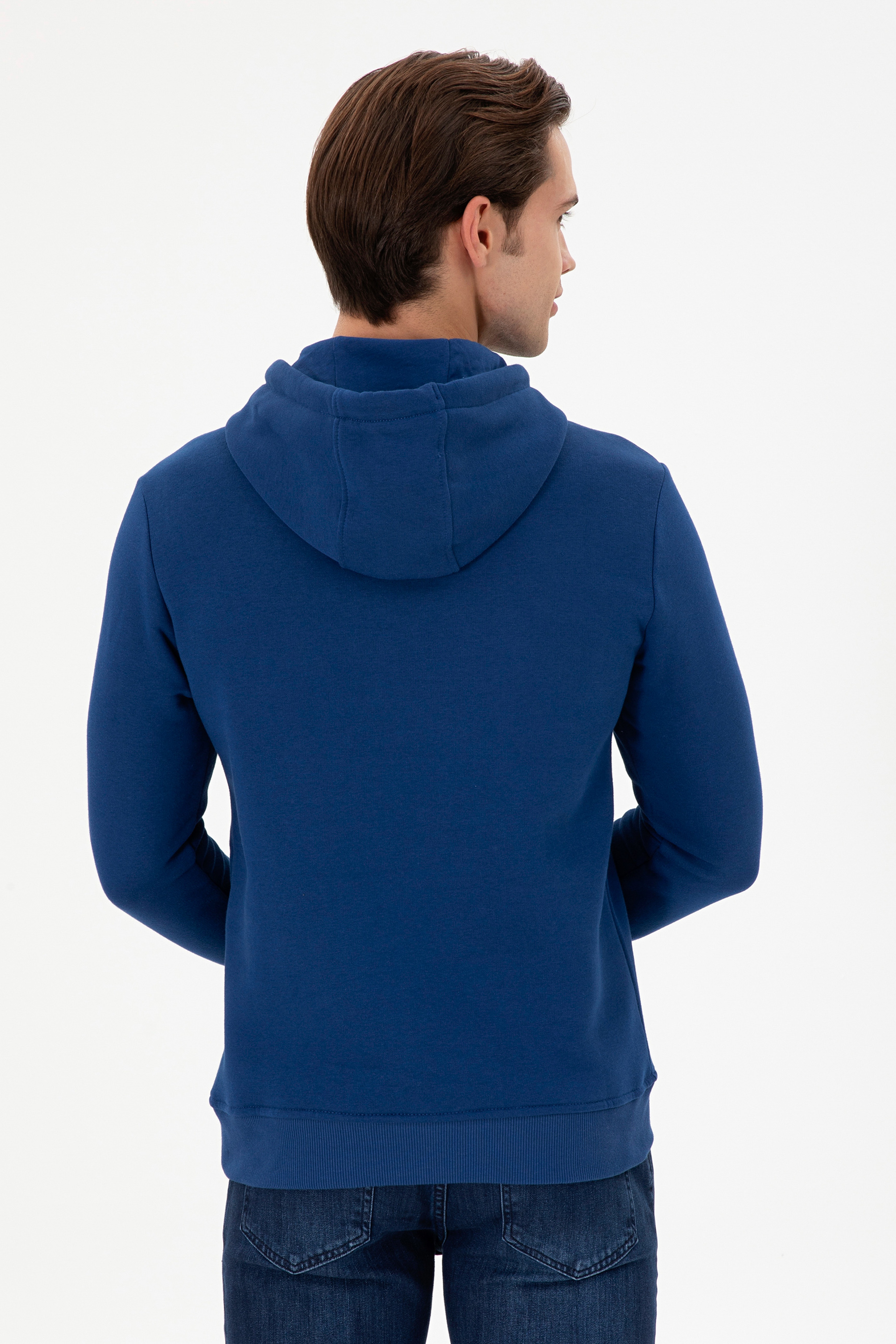 Erkek İndigo Sweatshirt