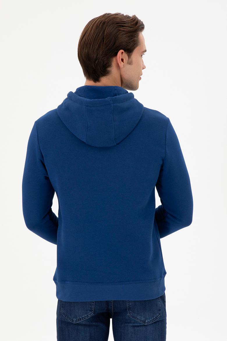 Erkek İndigo Sweatshirt - 50293446016