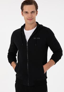 Erkek Siyah Örme Hırka - 50293412039