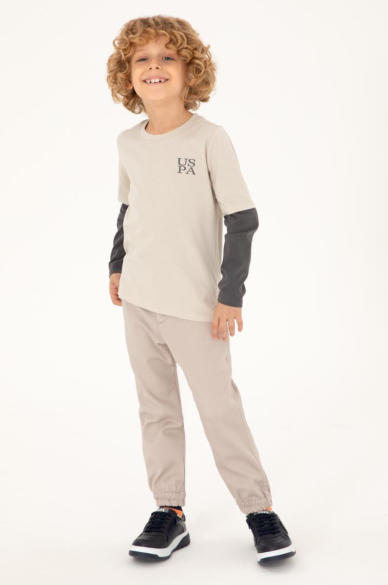 Erkek Çocuk Taş Basic Uzun Kollu Tişört