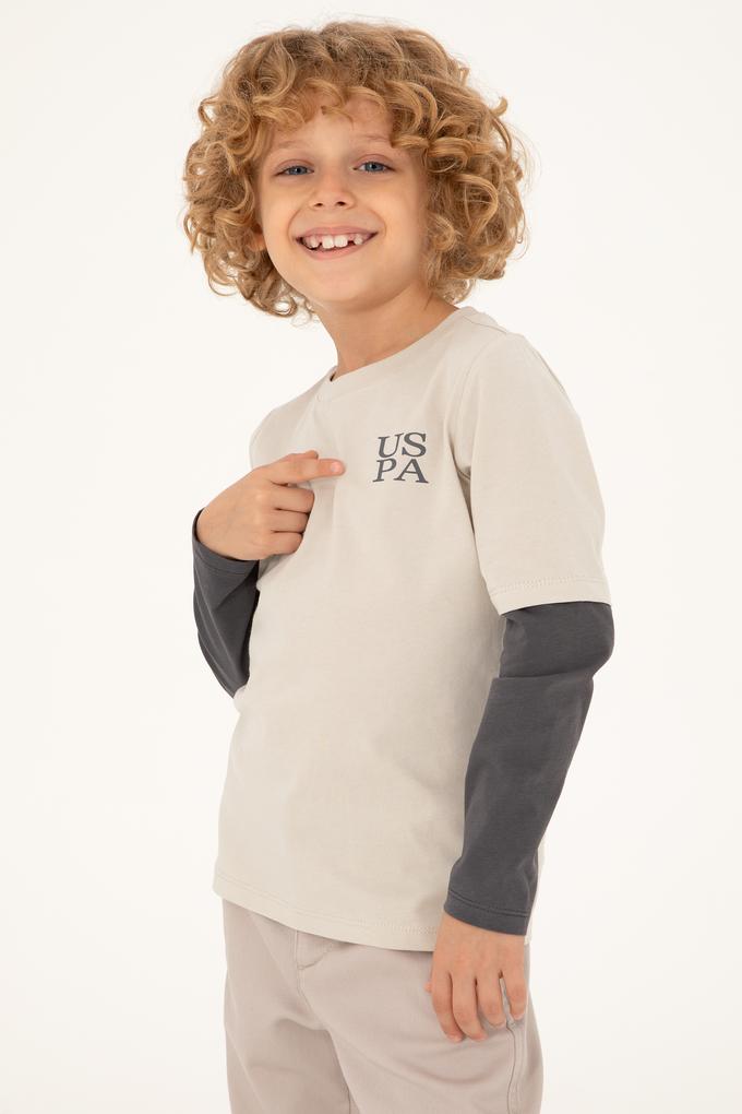 Erkek Çocuk Taş Basic Uzun Kollu Tişört