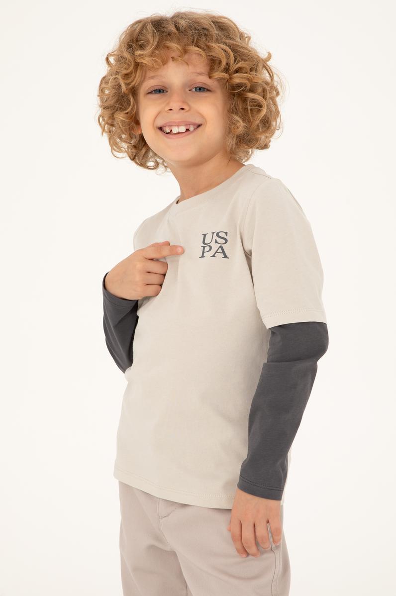 Erkek Çocuk Taş Basic Uzun Kollu Tişört