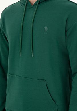 Erkek Koyu Yeşil Basic Sweatshirt - 50298271087