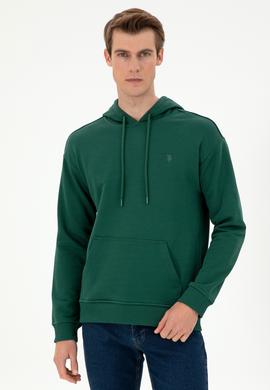 Erkek Koyu Yeşil Basic Sweatshirt - 50298271087