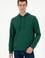 Erkek Koyu Yeşil Basic Sweatshirt