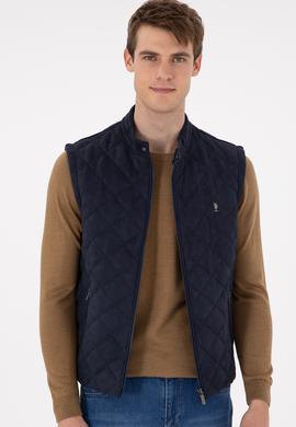 Erkek Lacivert Deri Ceket - 50297244014