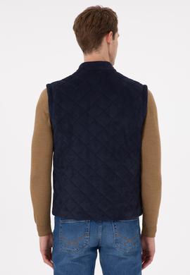 Erkek Lacivert Deri Ceket - 50297244014