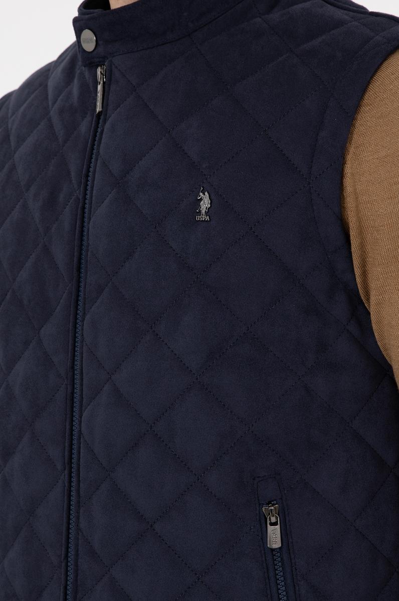 Erkek Lacivert Deri Ceket