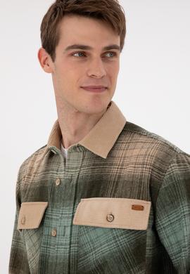 Erkek Haki Uzun Kollu Gömlek - 50296047017