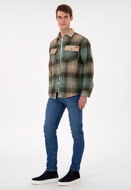 Erkek Haki Uzun Kollu Gömlek - 50296047017