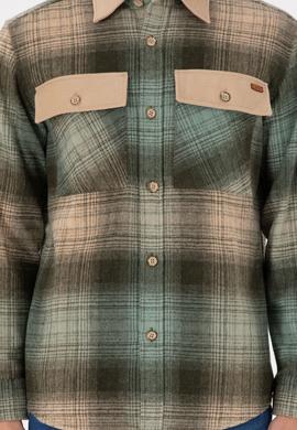 Erkek Haki Uzun Kollu Gömlek - 50296047017