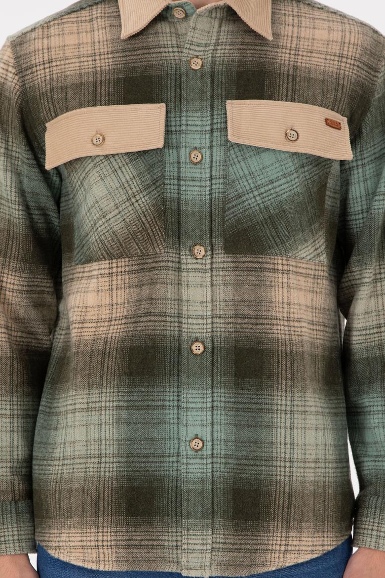 Erkek Haki Uzun Kollu Gömlek - 50296047017