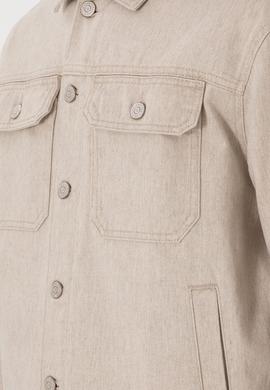 Erkek Bej Jean Gömlek - 50289547009
